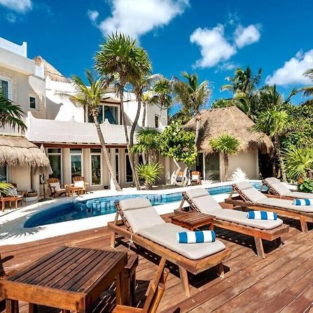 Luxury 5-Br Beachfront Home In Tulum Casa Sofia Gato المظهر الخارجي الصورة