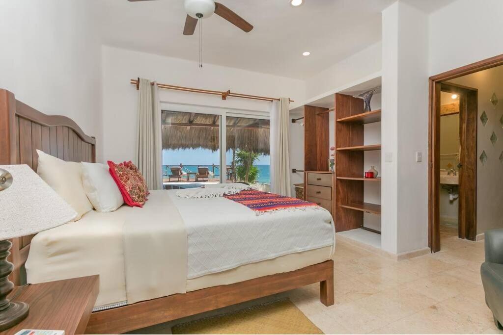 Luxury 5-Br Beachfront Home In Tulum Casa Sofia Gato المظهر الخارجي الصورة