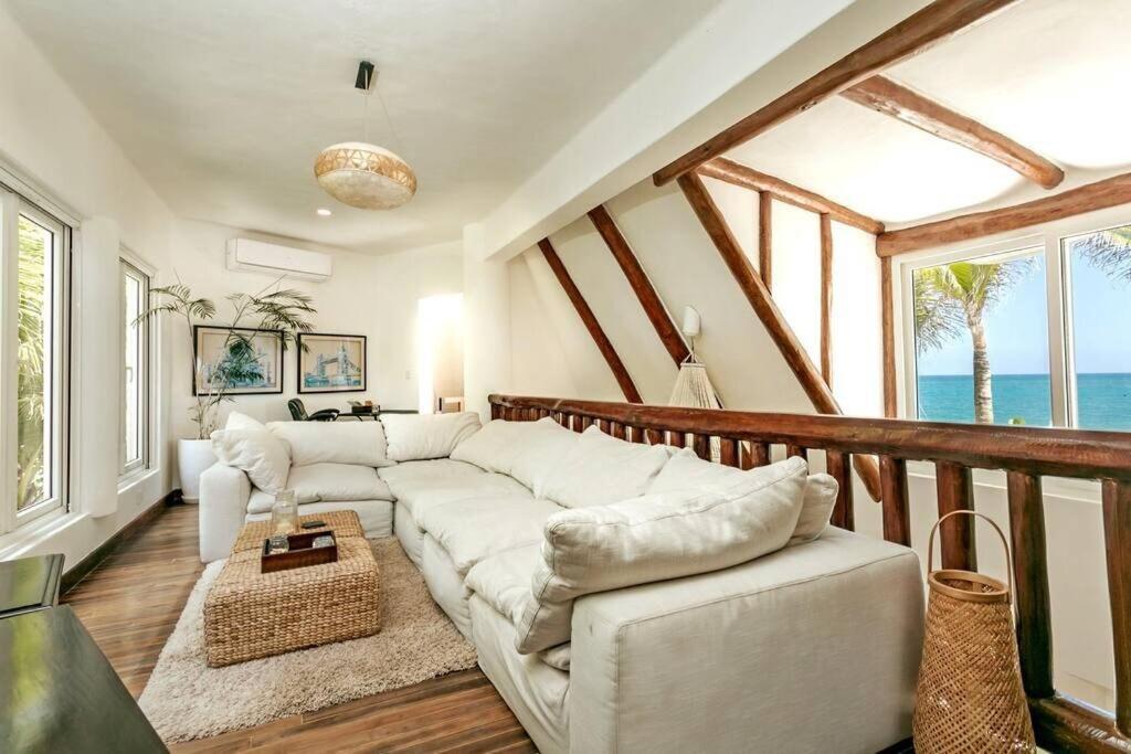Luxury 5-Br Beachfront Home In Tulum Casa Sofia Gato المظهر الخارجي الصورة